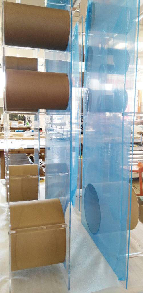 Assemblaggio lastre di plexiglass - Giromari per AirDP